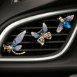 3pcs/set Metal Butterfly Dragonfly Bee Car Air Vent Aromatherapy Decorative Clip(Blue) - free shipping - PMC TechLife - Order now!