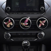 3pcs/set Metal Butterfly Dragonfly Bee Car Air Vent Aromatherapy Decorative Clip(Green)