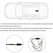 Car TV Shark Fin Antenna FM Antenna GPS Antenna