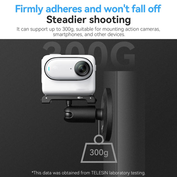 TELESIN Magnetic Base With 1/4 Inch Interface for DJI Pocket 3 / Insta360 Camera & Smart Phones Without Suction Cup Base