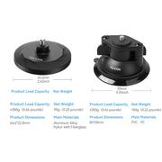 TELESIN Magnetic Base With 1/4 Inch Interface for DJI Pocket 3 / Insta360 Camera & Smart Phones Without Suction Cup Base