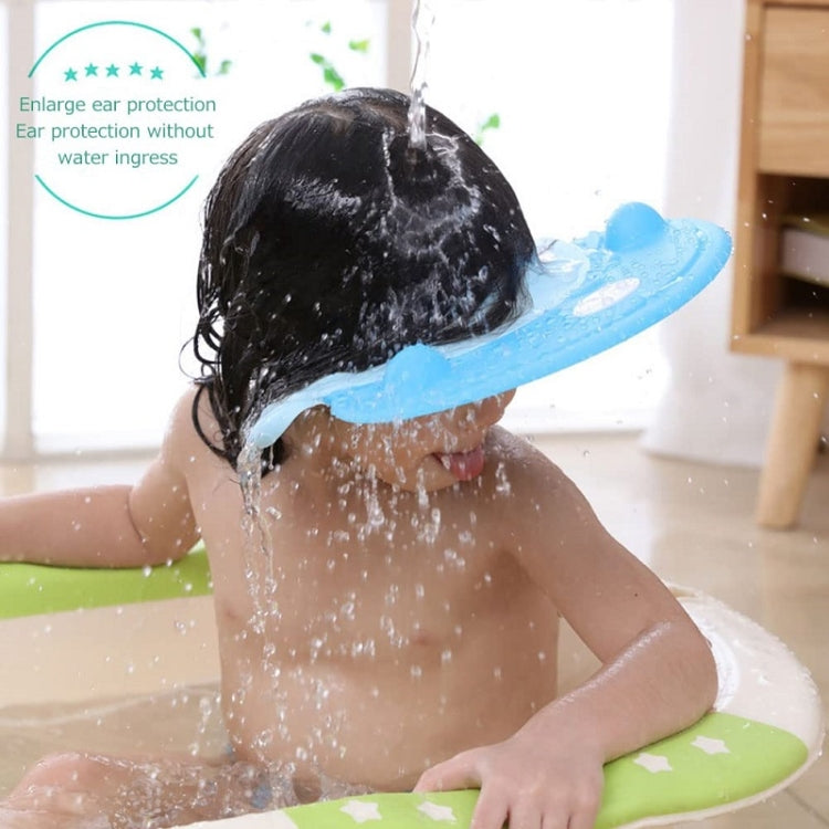 Baby Shampoo Water-resistant Ear Protection Adjustable Shower Cap(Pink)