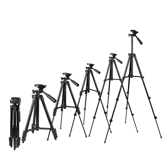 Portable Aluminum DSLR Camera Live Tripod Photography Retractable Landing Bracket, Specification: 150cm Tripod+Clip+Bag