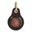 For Airtag CONTACTS FAMILY CF1139 First-layer Cowhide Tracker Protective Case Pet Locator Leather Case(Dark Brown) - Key Chain Series by CONTACTS FAMILY | Online Shopping South Africa | PMc TechLife | Buy Now Pay Later Mobicred
