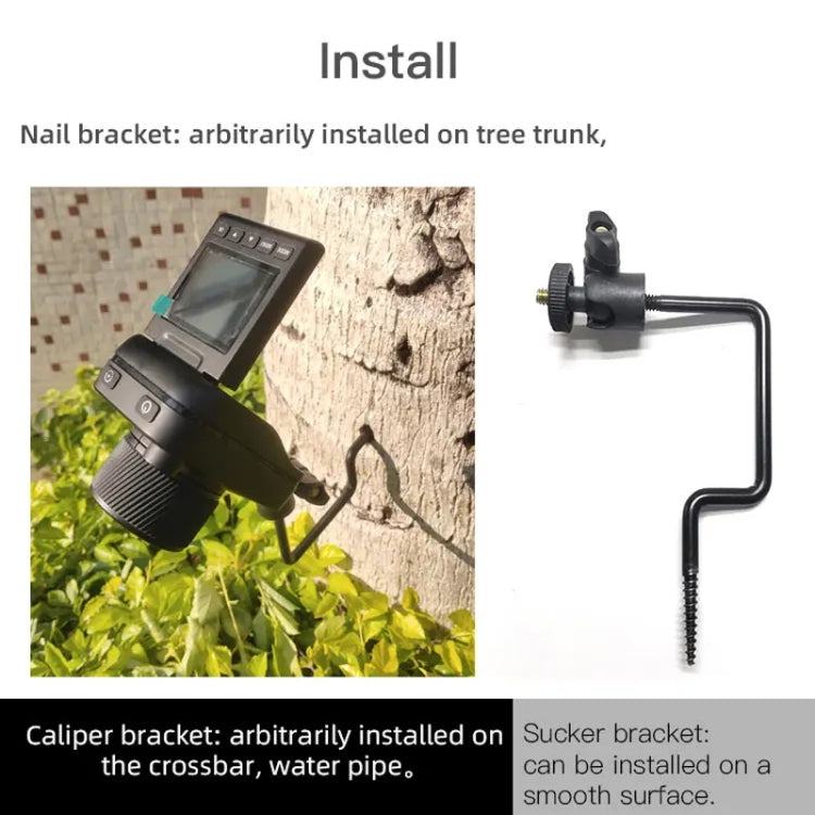 4K Time-Lapse Camera Microlight Full Color Night Vision Security Recording Construction Site Time-Lapse Camera(Black)