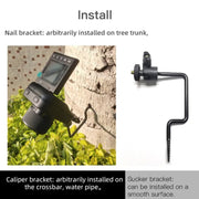 4K Time-Lapse Camera Microlight Full Color Night Vision Security Recording Construction Site Time-Lapse Camera(Black)