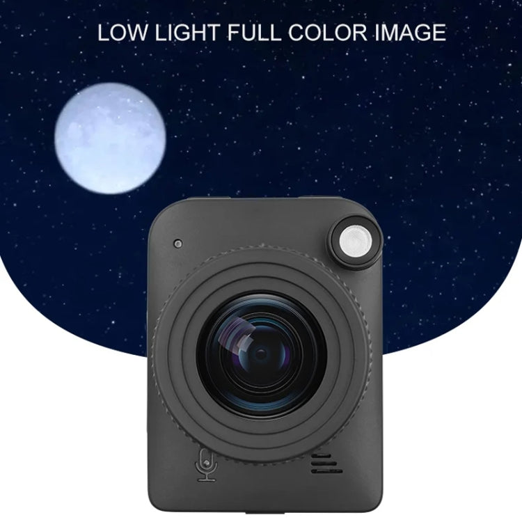 4K Time-Lapse Camera Microlight Full Color Night Vision Security Recording Construction Site Time-Lapse Camera(Black)