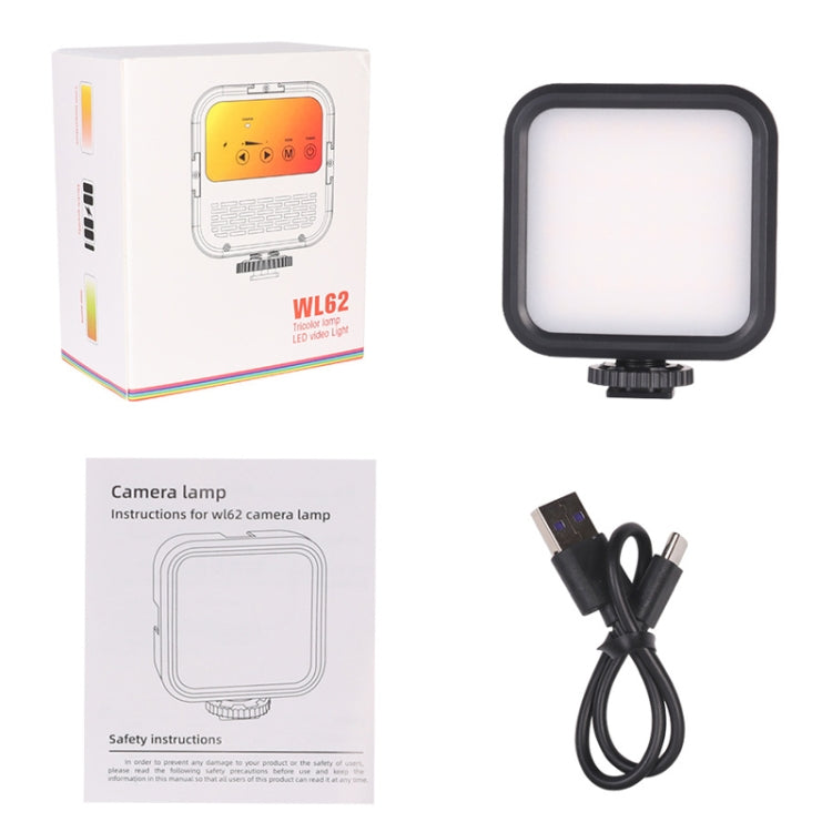 Portable Phone Desktop Live Fill Light Mini Pocket Light Shooting Camera Fill Lamp, Style: RGB Full Color With Tripod+Hot Boots+Clip