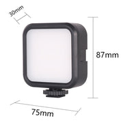 Portable Phone Desktop Live Fill Light Mini Pocket Light Shooting Camera Fill Lamp, Style: RGB Full Color With Tripod+Hot Boots+Clip