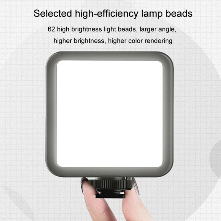Portable Phone Desktop Live Fill Light Mini Pocket Light Shooting Camera Fill Lamp, Style: RGB Full Color With Tripod+Hot Boots+Clip