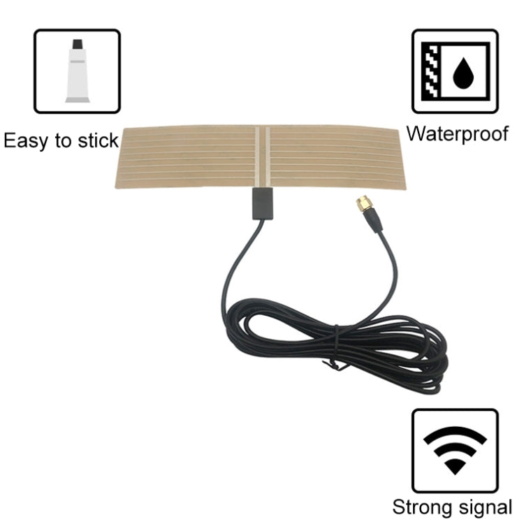 Car DAB Film Transparent Patch Receive DVB-T/ISDB Digital Claw Antenna