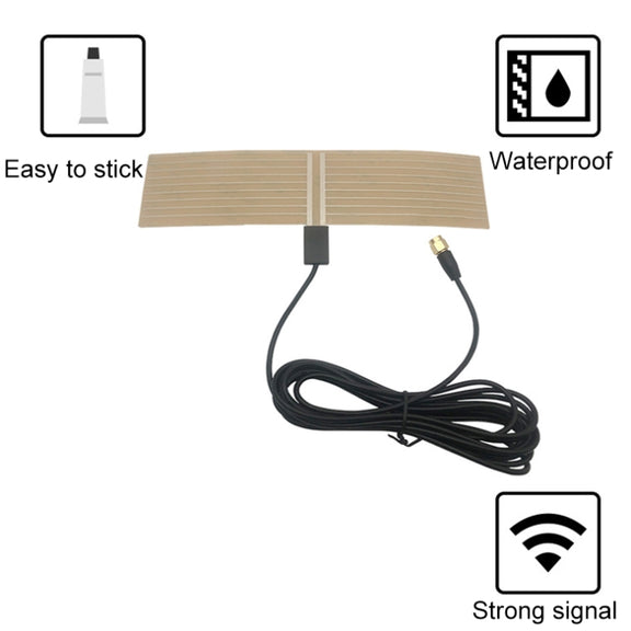 Car DAB Film Transparent Patch Receive DVB-T/ISDB Digital Claw Antenna