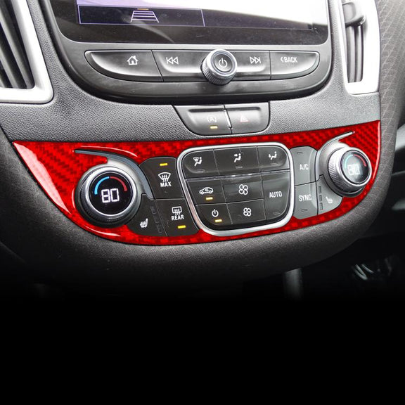 For Chevrolet Malibu 2016-2022 C Model Universal Central Control Knob Panel Sticker(Red)