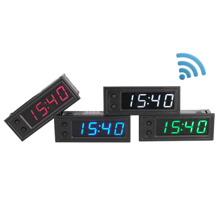 5V/12V WIFI Network Automatic Time Synchronization Digital Electronic Clock Module, Color: Blue