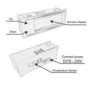 5V/12V WIFI Network Automatic Time Synchronization Digital Electronic Clock Module, Color: Blue