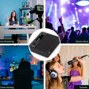 A9 Mobile Phone Computer Live Recording Mini Color Screen Display Sound Card Voice Changer, Spec: English