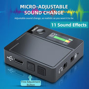 A9 Mobile Phone Computer Live Recording Mini Color Screen Display Sound Card Voice Changer, Spec: English