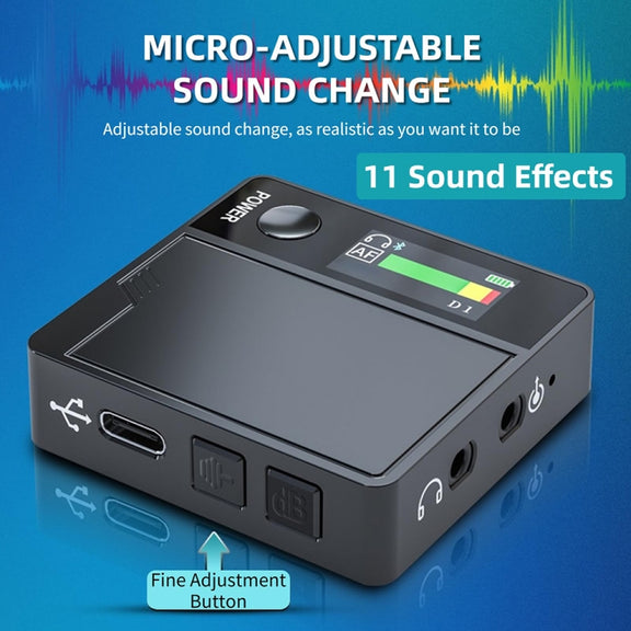 A9 Mobile Phone Computer Live Recording Mini Color Screen Display Sound Card Voice Changer, Spec: English