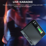 A9 Mobile Phone Computer Live Recording Mini Color Screen Display Sound Card Voice Changer, Spec: English