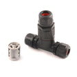 Outdoor T-Wire Terminal Block Three Pole Male And Female Docking Waterproof Connector(Black) - Connector & Plug by PMC TechLife | Online Shopping South Africa | PMC TechLife | Buy Now Pay Later Mobicred
