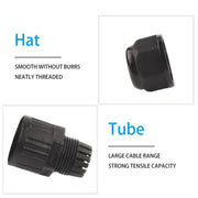 Outdoor T-Wire Terminal Block Three Pole Male And Female Docking Water-resistant Connector(Black)