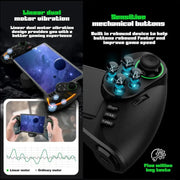 IPEGA Mechanical Gamepad Tablet Cell Phone Stretch Wireless Bluetooth Grip For N-S / P3 / PC / Switch / Android / IOS, Product color: Black