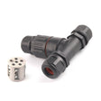 Outdoor T-Wire Terminal Block Five Pole Male And Female Docking Waterproof Connector(Black) - Connector & Plug by PMC TechLife | Online Shopping South Africa | PMC TechLife | Buy Now Pay Later Mobicred