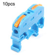 10pcs Guide Rail Type Replacement UK Quick Terminal Block 1 Input 1 Output(Blue) - free shipping - PMc TechLife - Order now!