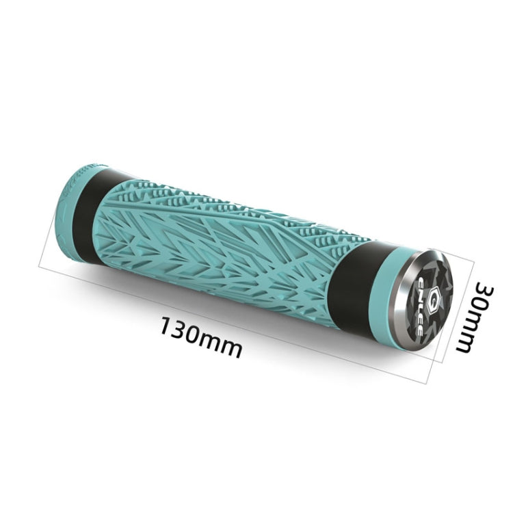 ENLEE E-235151 1pair Silicone Bicycle Covers Mountain Bike Cycling Grips With Handlebar Blocking(Light Green)