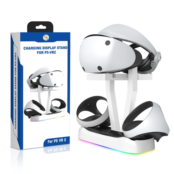 JYS-P5155 For PlayStation VR 2 Magnetic Charging Base With RGB Light VR Glasses Storage Rack Game Accessories