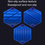 ENLEE 1pair Silicone Bicycle Covers Lockable Cycling Grips With Handlebar Blocking(Blue)