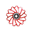 ENLEE Mountain Bicycle Rear Derailleur Guide Wheel Ceramic Bearing Tension Pulley, Size: 11T(Red) - Guide wheels by ENLEE | Online Shopping South Africa | PMc TechLife | Buy Now Pay Later Mobicred