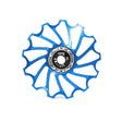 ENLEE Mountain Bicycle Rear Derailleur Guide Wheel Ceramic Bearing Tension Pulley, Size: 11T(Blue) - Guide wheels by ENLEE | Online Shopping South Africa | PMC TechLife | Buy Now Pay Later Mobicred