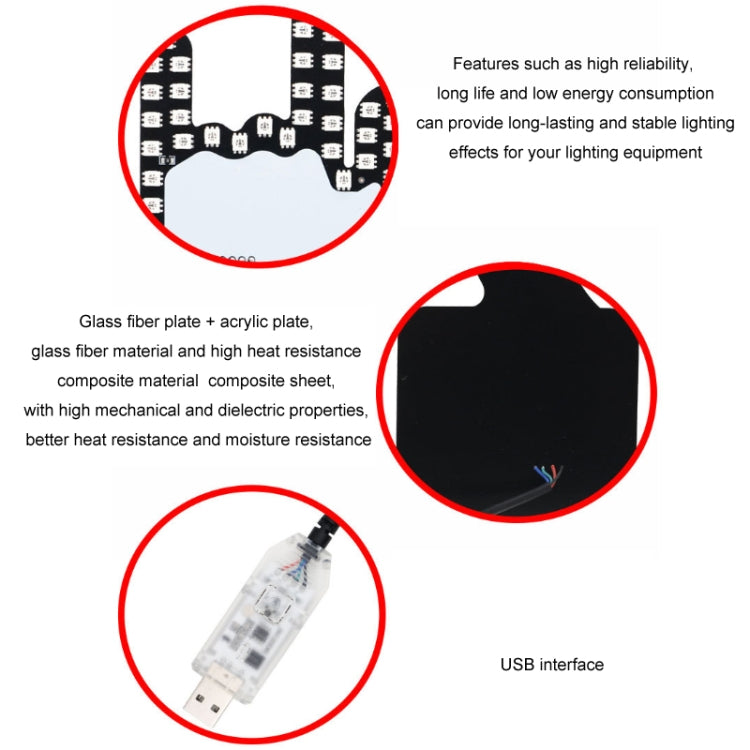 Car Interactive Finger Light Multi-function Warning Anti-rear Collision Light(OK)