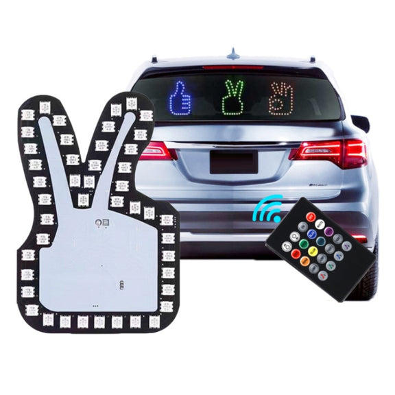 Car Interactive Finger Light Multi-function Warning Anti-rear Collision Light(Thumbs Up)