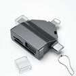 7 In 1 Multi-function OTG Card Reader for iPhone / Android Phone / Huawei / Laptops(Black) - U Disk & Card Reader by PMC TechLife | Online Shopping South Africa | PMC TechLife | Buy Now Pay Later Mobicred