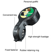 ENLEE EL07 Bicycle Speaker Mountain Road Bike Bell Anti-Theft Alarms, Model: E Model