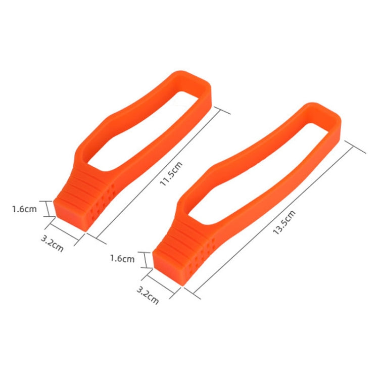 ENLEE E-6435469 1pair Bicycle Chain Guard Mountain Road Bike Chapter Protector(Orange)