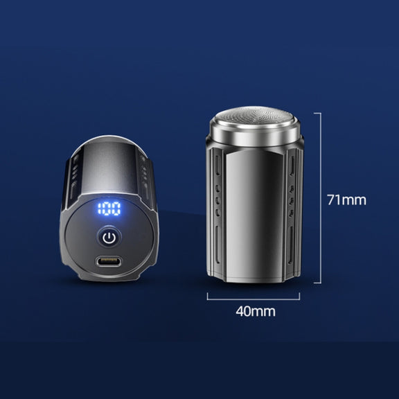 Smart Digital Display Electric Shaver Rechargeable Pocket Razor, Spec: Suspension Knife Net Guncolor
