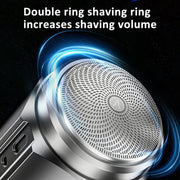 Smart Digital Display Electric Shaver Rechargeable Pocket Razor, Spec: Suspension Knife Net Guncolor