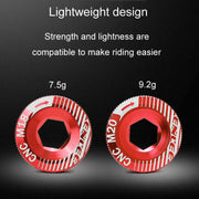 ENLEE M20 Aluminum Crank Cover For Bicycle Discs For IXF Crank Accessories(Red)