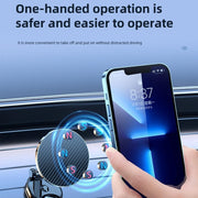 Magnetic Car Mobile Phone Adhesive Folding Navigation Holder(Black)