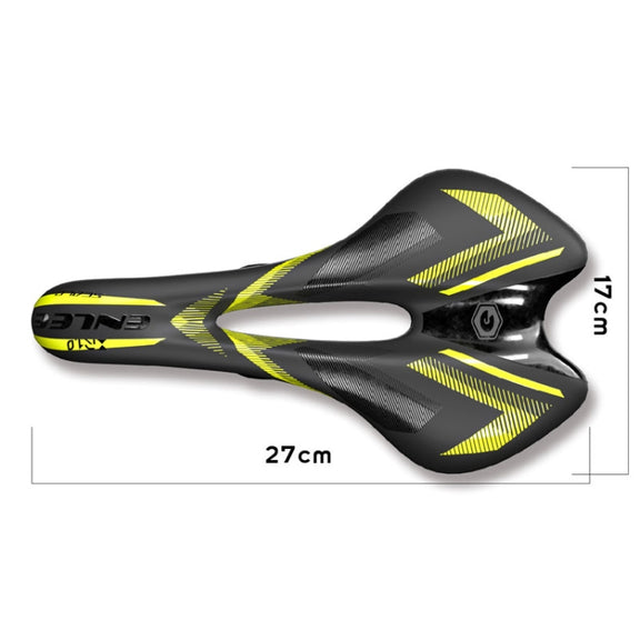ENLEE E-ZD310 Bicycle Shockproof Cushion Outdoor Cycling Mountain Bike Saddle(Fluorescent Yellow)