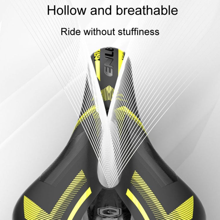 ENLEE E-ZD310 Bicycle Shockproof Cushion Outdoor Cycling Mountain Bike Saddle(Red)