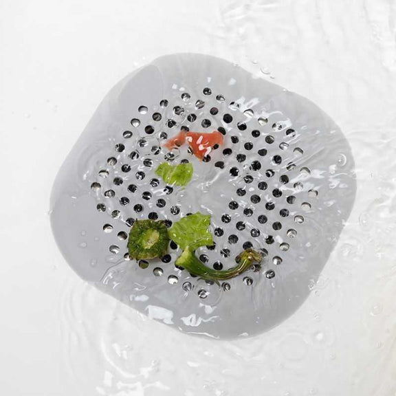 Floor Drain Pad With Suction Pad Kitchen Bathroom Anti Clogging Hair Strainer Sewer Floor Drain Plugs(Grey)