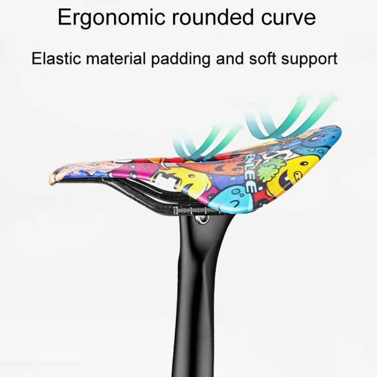 ENLEE E-ZD412 Bicycle Carbon Fiber Cushion Outdoor Riding Mountain Bike Saddle, Style: Devil