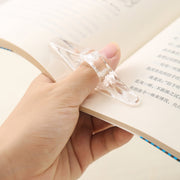 Thumb Bookmark Acrylic Book Holder Support Reading Aids For Students(Transparent)