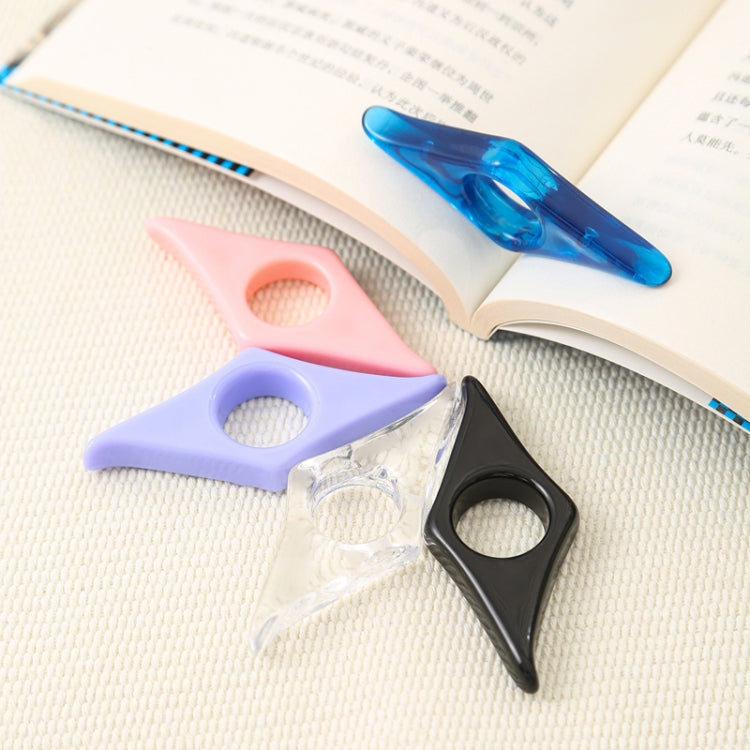 Thumb Bookmark Acrylic Book Holder Support Reading Aids For Students(Transparent)