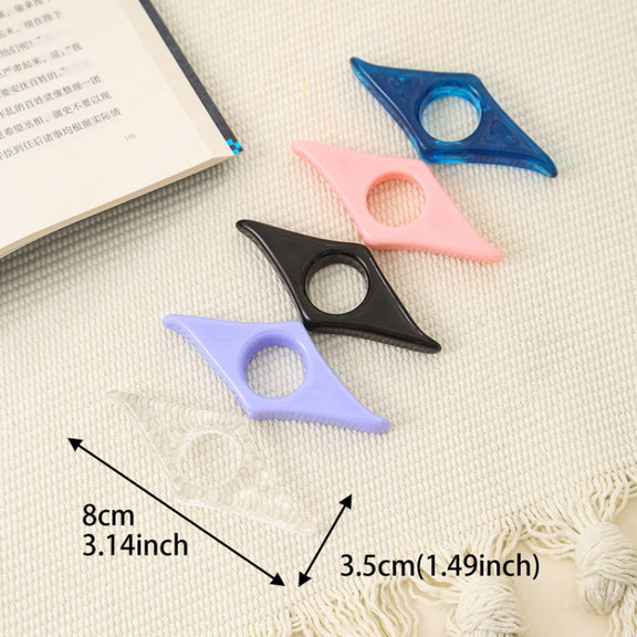 Thumb Bookmark Acrylic Book Holder Support Reading Aids For Students(Transparent)