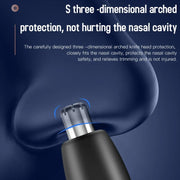Electric Digital Display Nose Hair Trimmer Rechargeable 3 Gear Adjustable Portable Shaver(Gray)